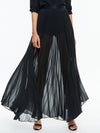 KATZ PLEATED MAXI SKIRT-Black-ALICE + OLIVIA