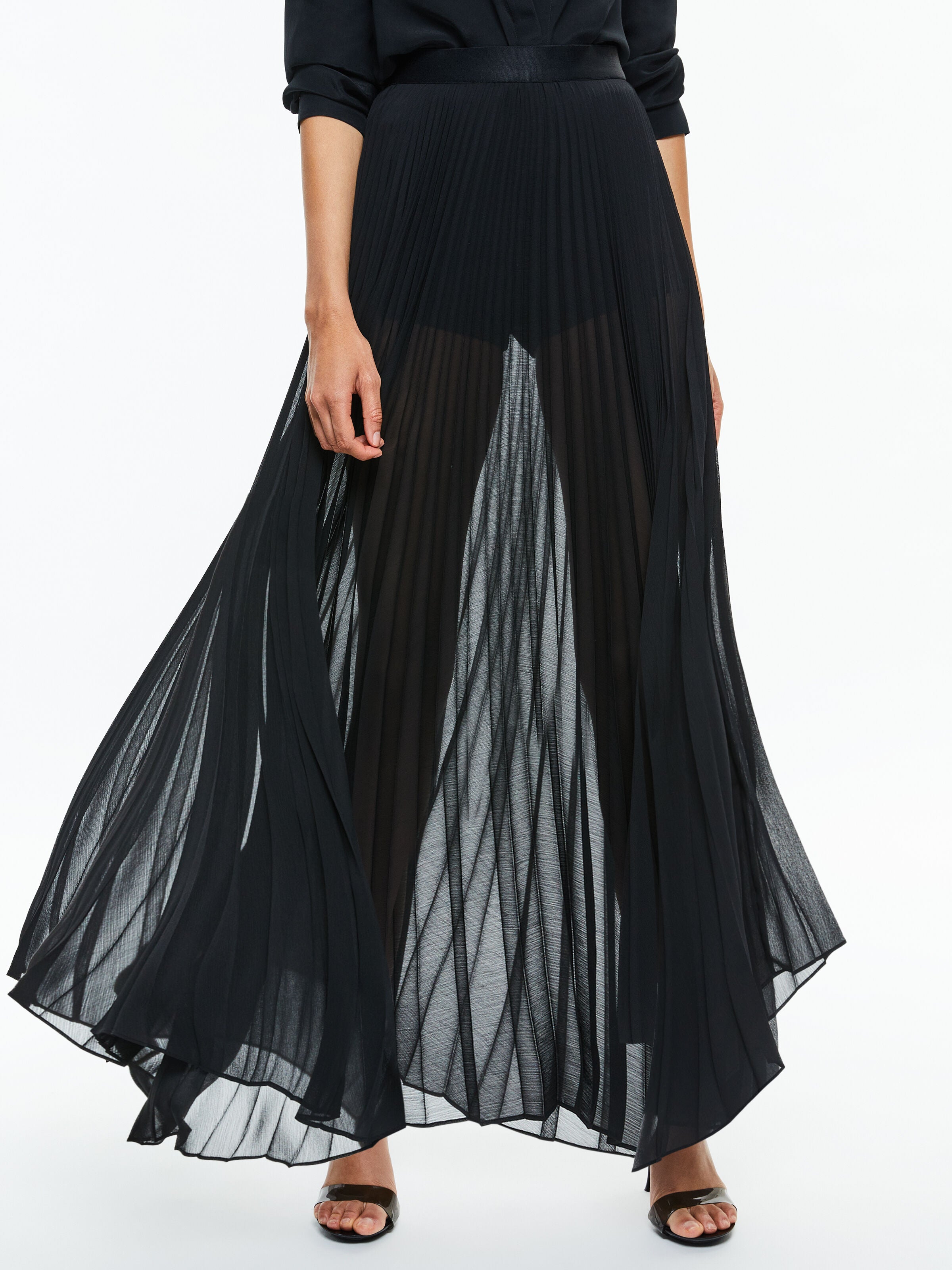 KATZ PLEATED MAXI SKIRT