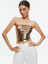 VIVI SEQUIN CROPPED TOP-Black-ALICE + OLIVIA