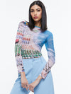 DELAINA MESH TOP-ALICE + OLIVIA