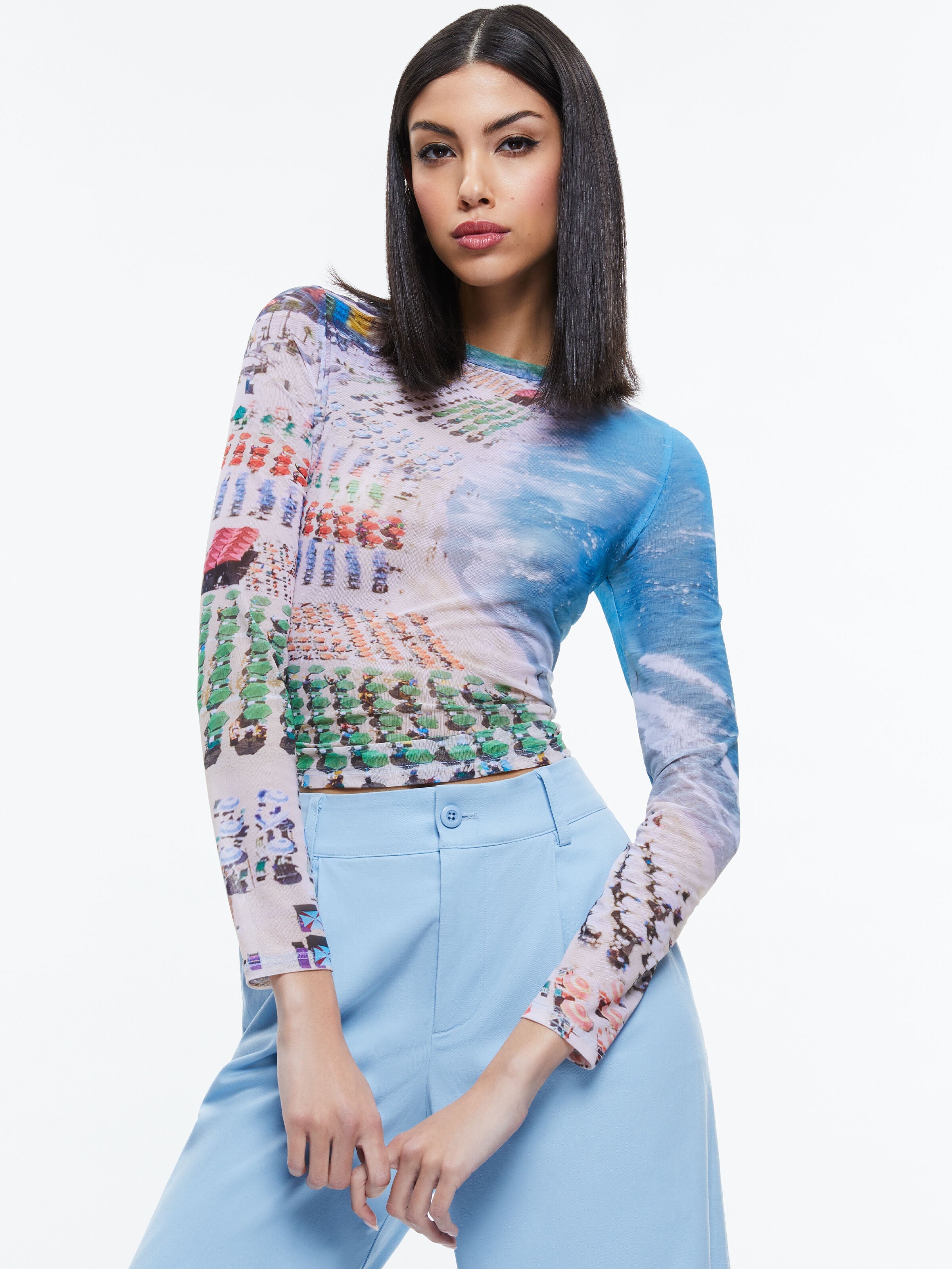 DELAINA MESH TOP-ALICE + OLIVIA