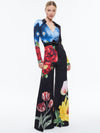 MELINDA WIDE LEG WRAP JUMPSUIT-LE PARISIEN BLACK-ALICE + OLIVIA