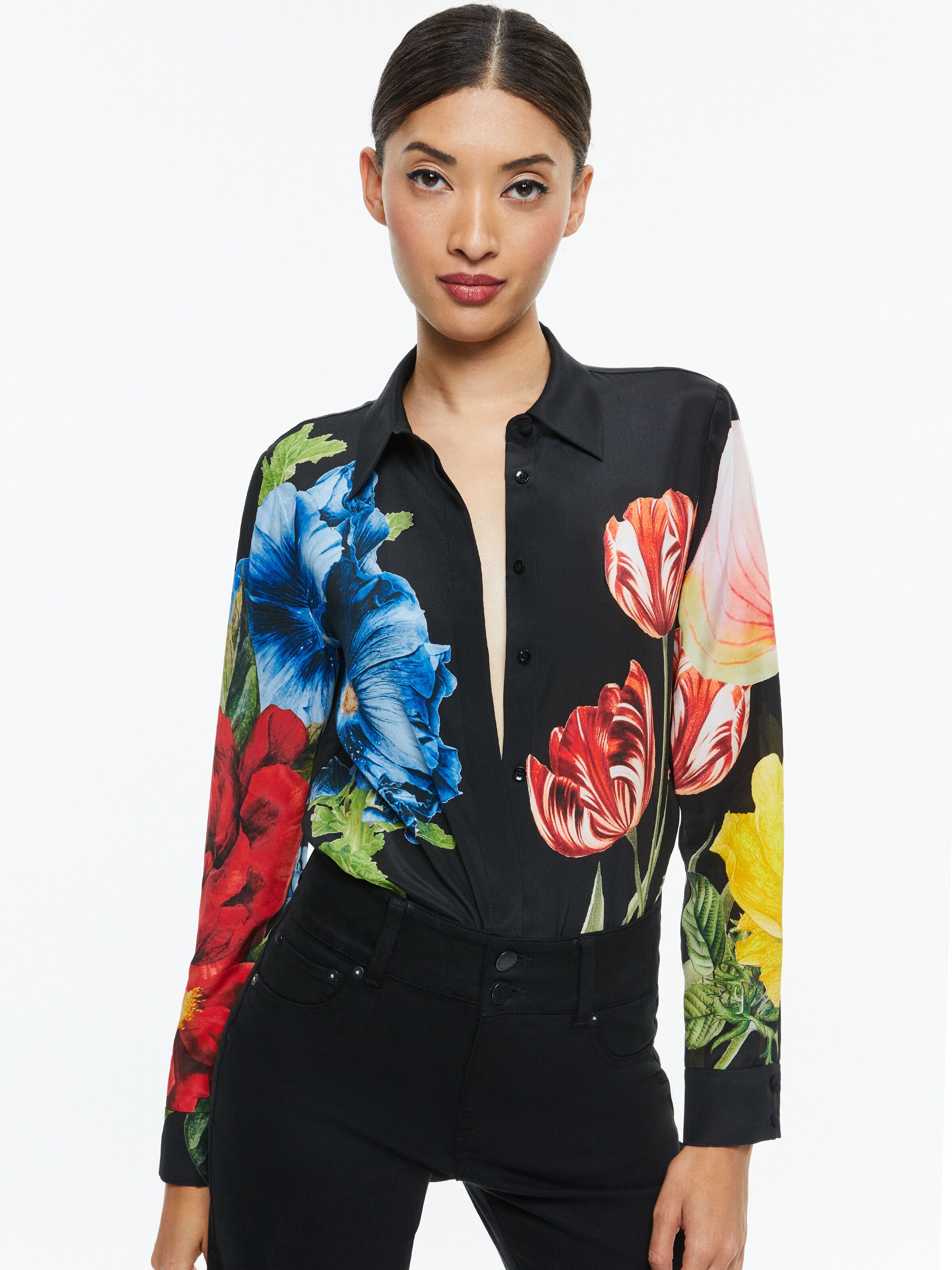 WILLA SILK BLOUSE-ALICE + OLIVIA