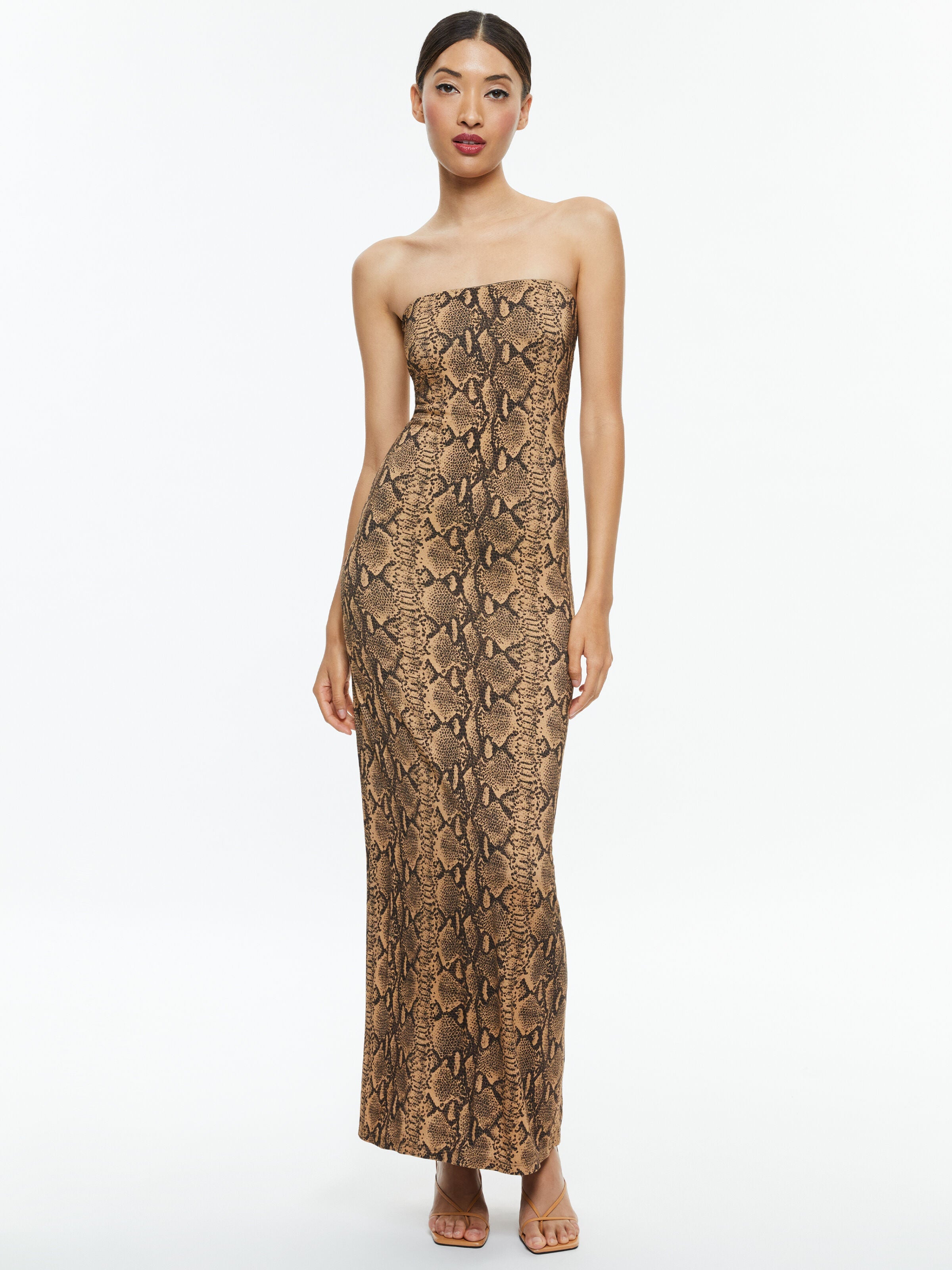 DELORA STRAPLESS MAXI DRESS-ALICE + OLIVIA