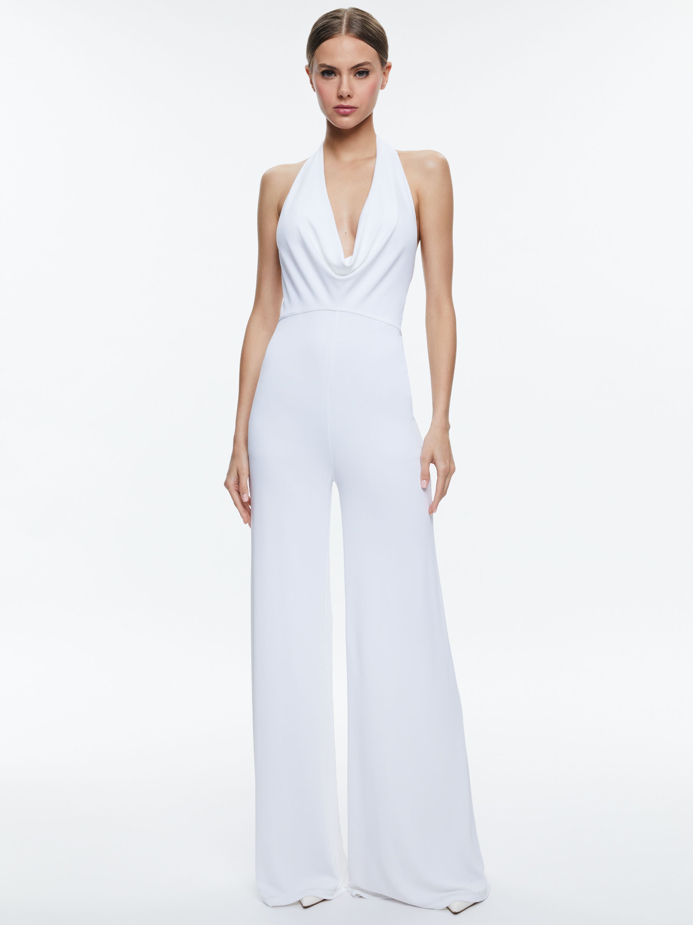 COLBY COWL NECK OPEN BACK JUMPSUIT