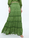 AISHA TIERED MAXI SKIRT-AVOCADO-ALICE + OLIVIA