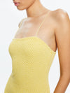 FIFI EMBELLISHED FITTED MINI CAMI DRESS-LEMON MERINGUE-ALICE + OLIVIA