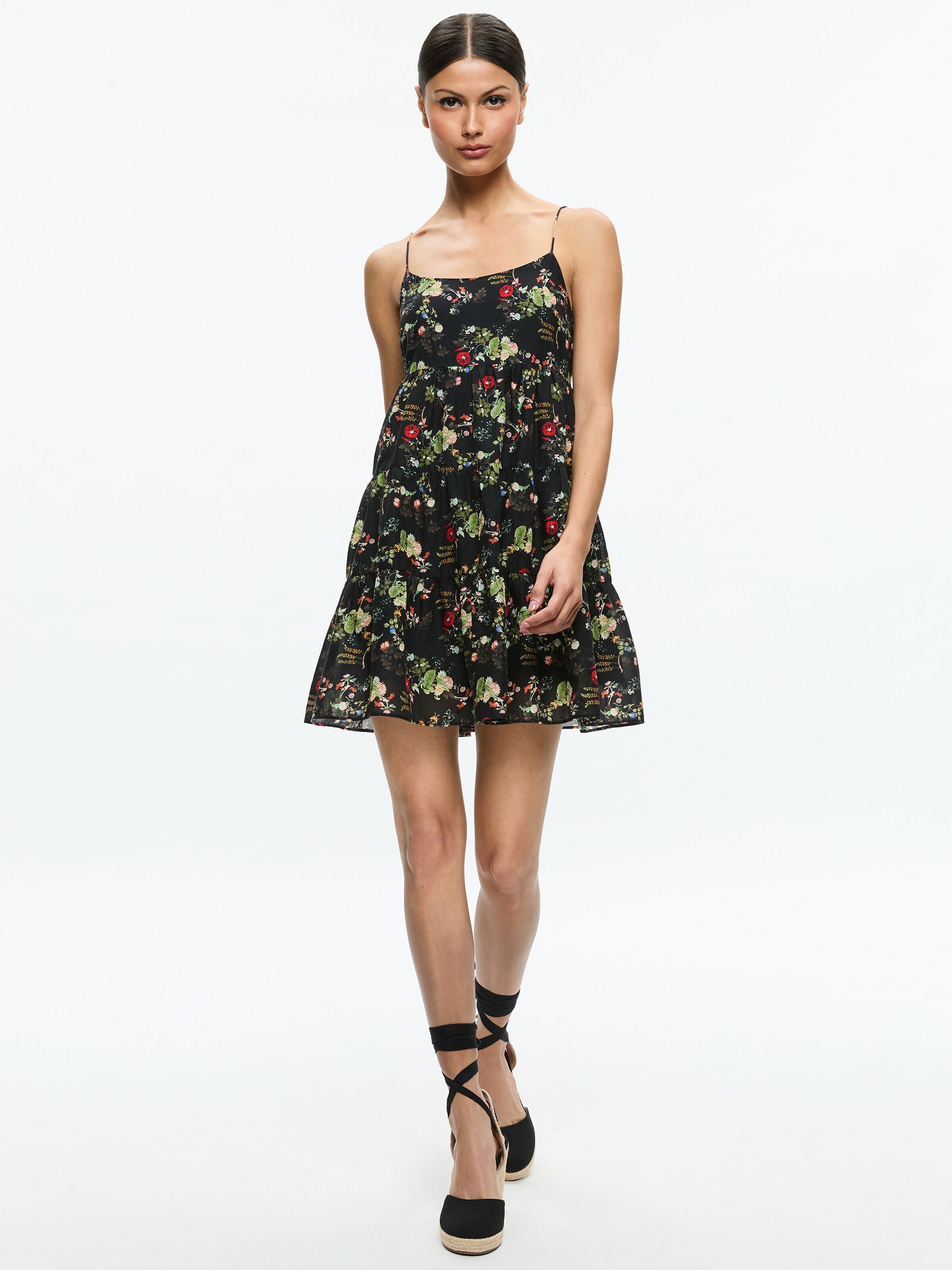COLLEN SPAGHETTI STRAP MINI DRESS-ALICE + OLIVIA