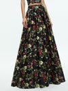 NILDA VOLUMINOUS SKIRT-BLUSH KISS BLACK-ALICE + OLIVIA