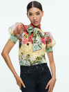 BRENTLEY BLOUSE-FLORAL DREAMS-ALICE + OLIVIA