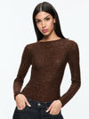 ENEIDA SEQUIN PULLOVER-ESPRESSO-ALICE + OLIVIA