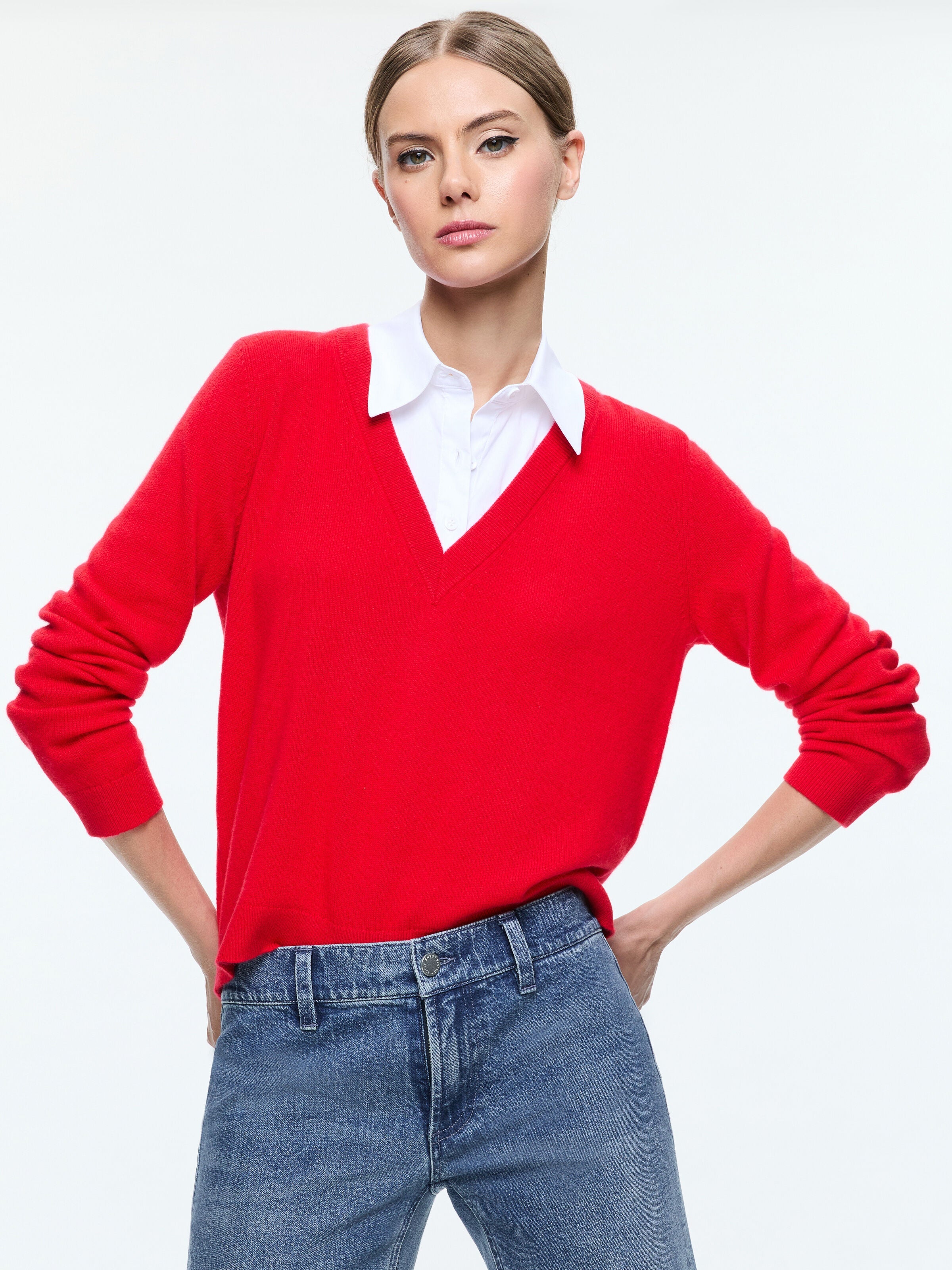 DENBY COLLARED PULLOVER