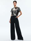 EVAN SEQUIN OVERSIZED TEE-GUNMETAL-ALICE + OLIVIA