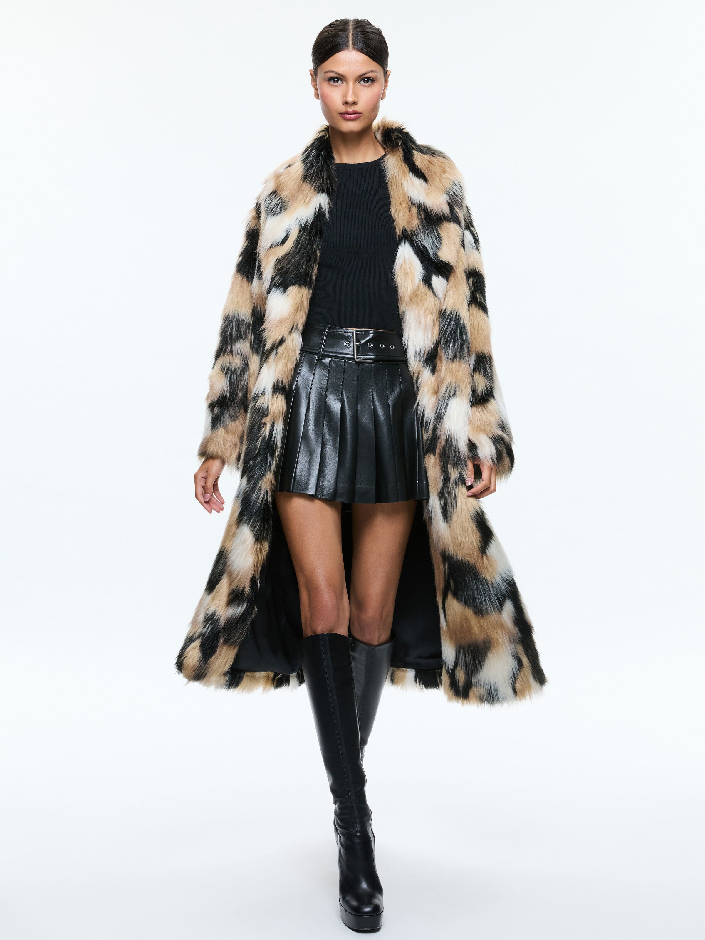 YETTA FAUX FUR COAT-ALICE + OLIVIA