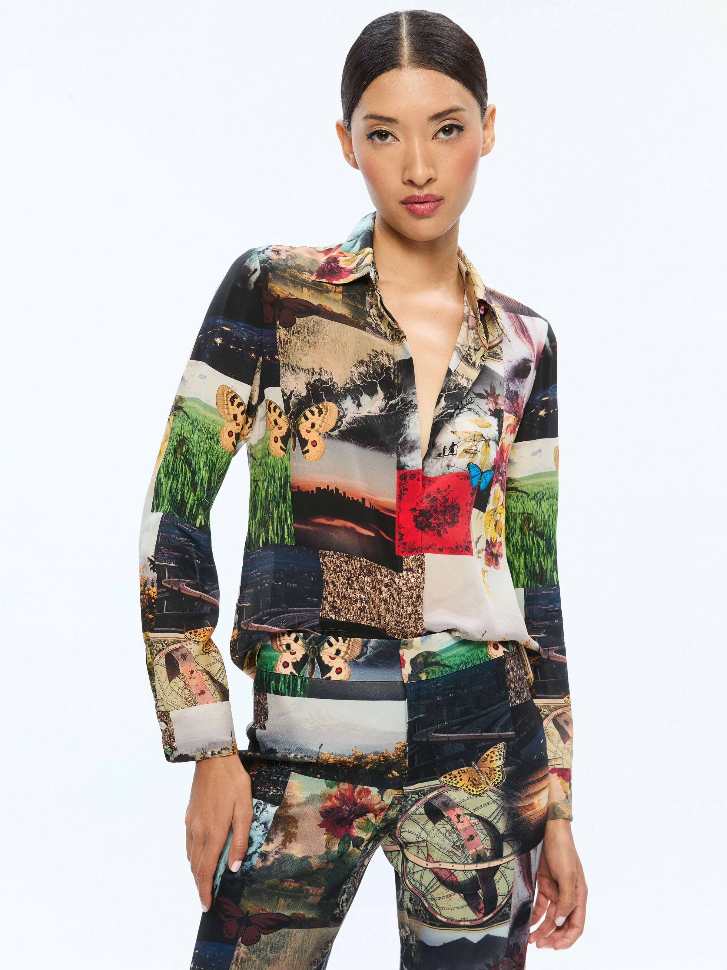 WILLA SILK BLOUSE-ALICE + OLIVIA