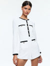 SHILOH TWEED ROMPER-ALICE + OLIVIA