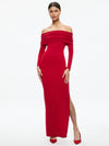 CORETTA MAXI DRESS-BRIGHT RUBY-ALICE + OLIVIA