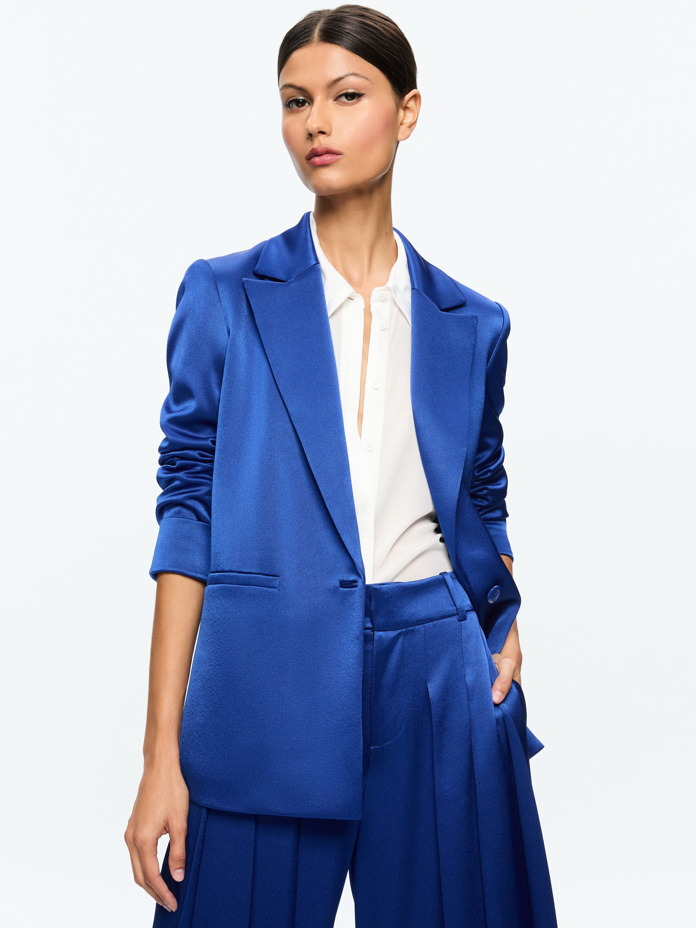 DENNY BOYFRIEND BLAZER-ALICE + OLIVIA