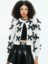KITTY BOW CARDIGAN-ALICE + OLIVIA