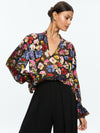 ONICA COLLARED BLOUSE-TIMELESS BLOSSOM-ALICE + OLIVIA