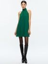CORINE MINI DRESS-FOREST GREEN-ALICE + OLIVIA