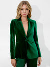 MACEY VELVET BLAZER-ALICE + OLIVIA
