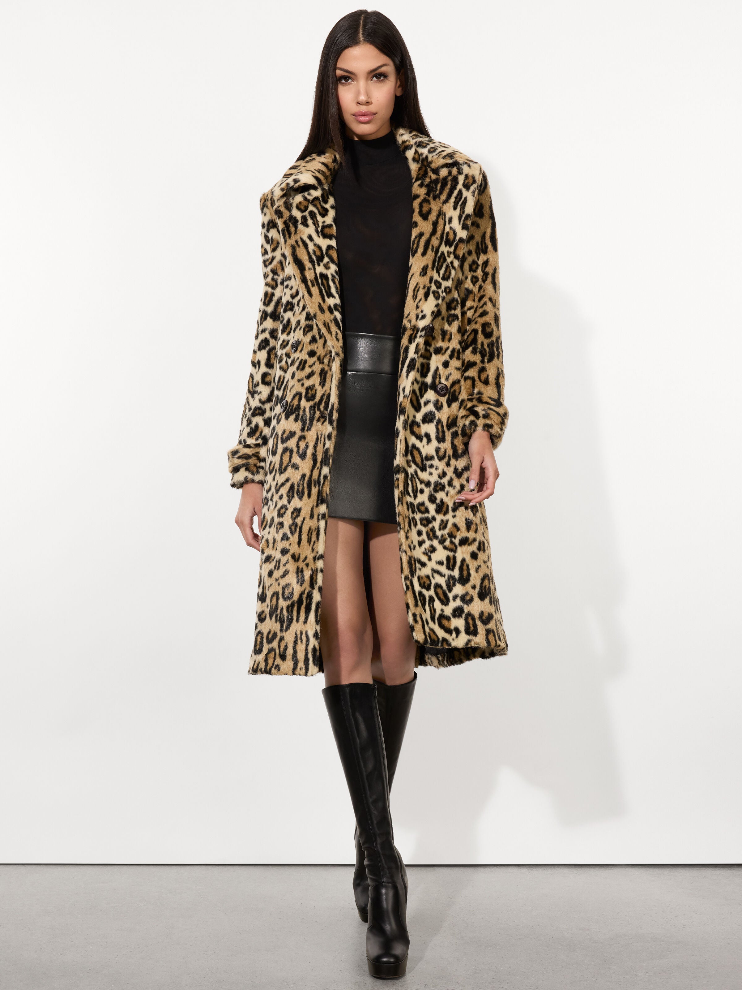 NICHOLAS FAUX FUR COAT-ALICE + OLIVIA
