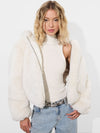 ROWE FAUX FUR BOMBER-ALICE + OLIVIA