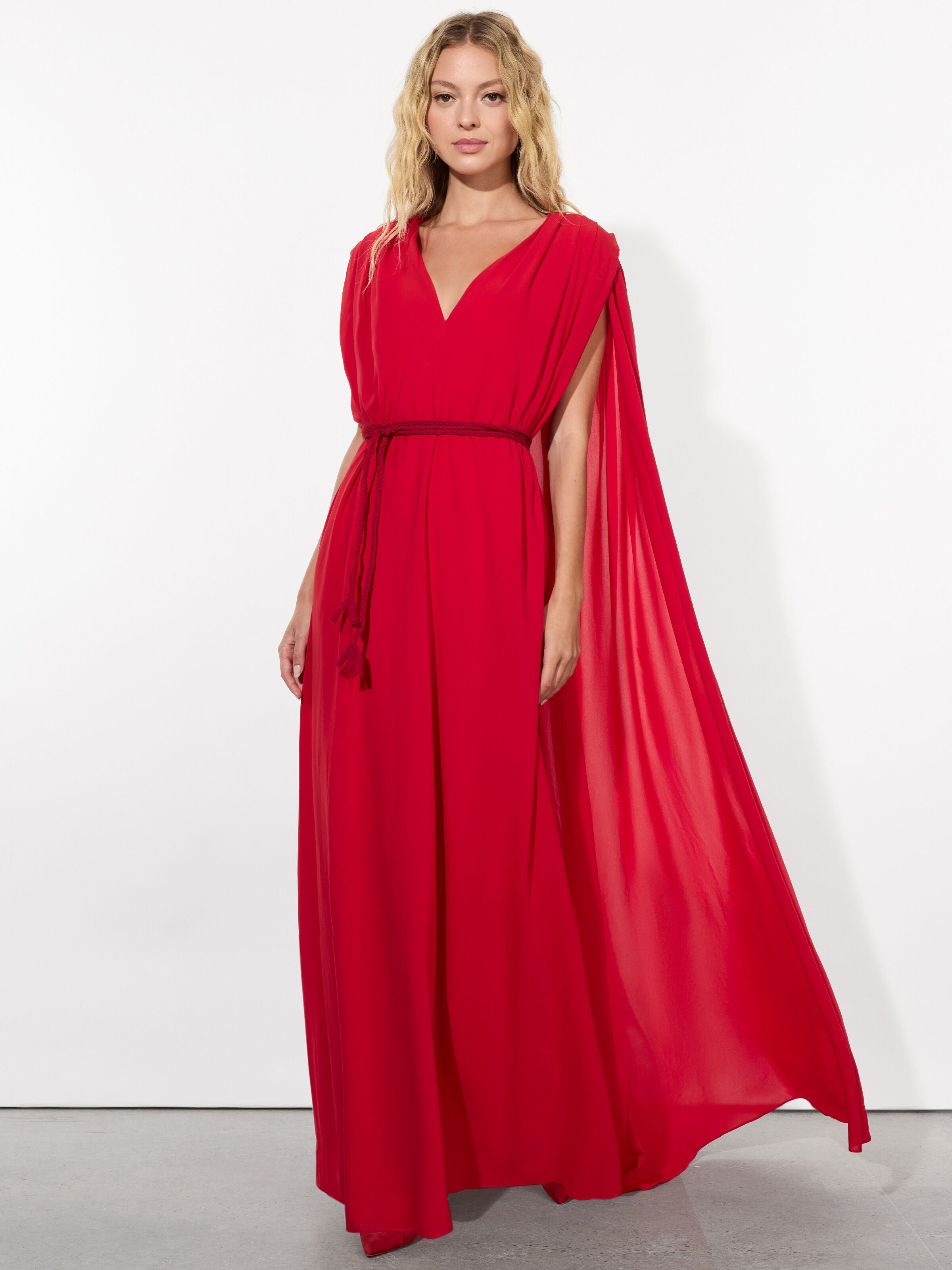 ZENAIDA MAXI CAPE DRESS-ALICE + OLIVIA