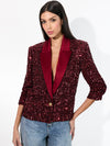 DEVYN SEQUIN BLAZER-ALICE + OLIVIA