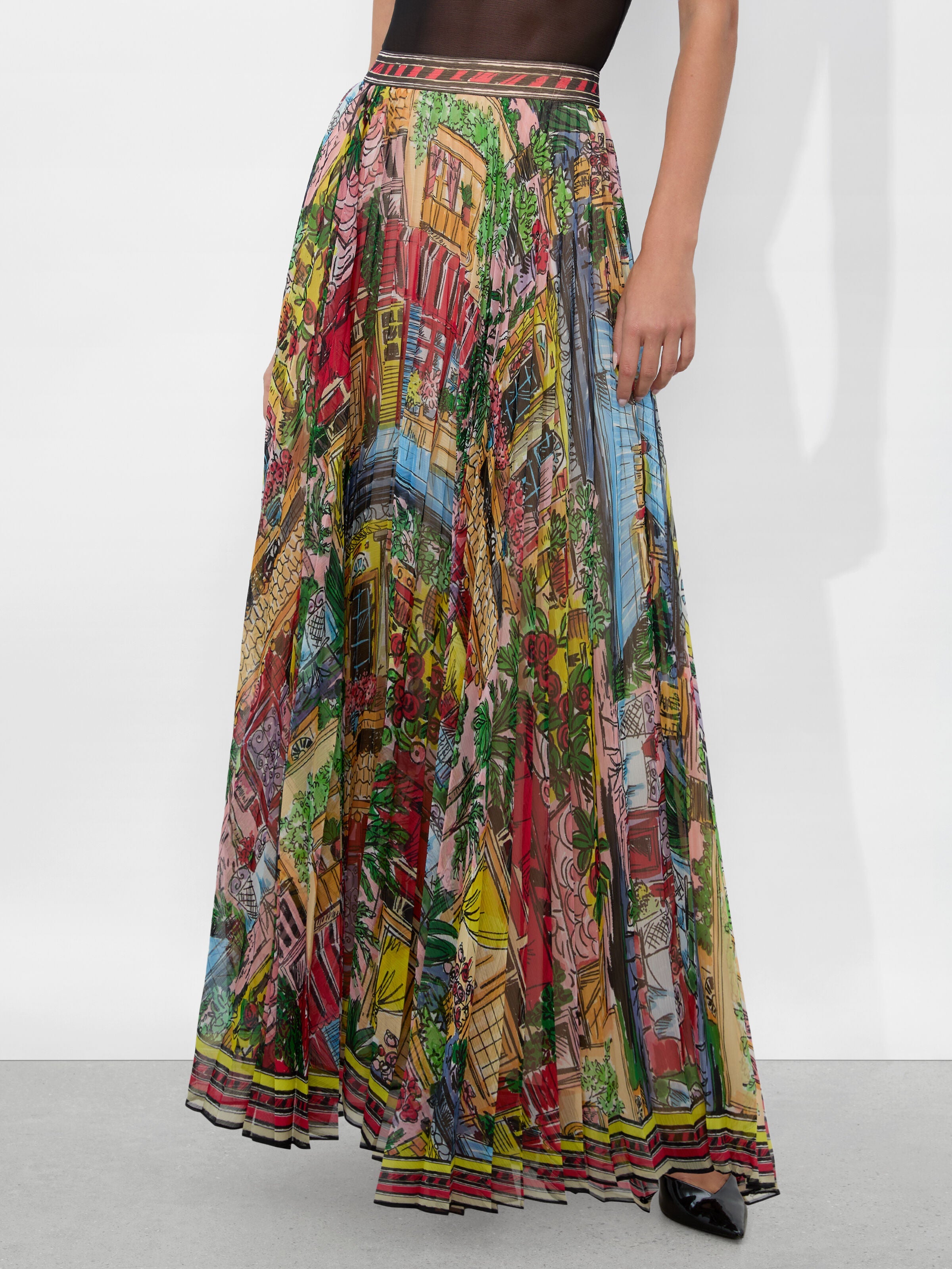 KATZ PLEATED MAXI SKIRT-ALICE + OLIVIA