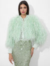 KIDMAN FEATHERED JACKET-ALICE + OLIVIA