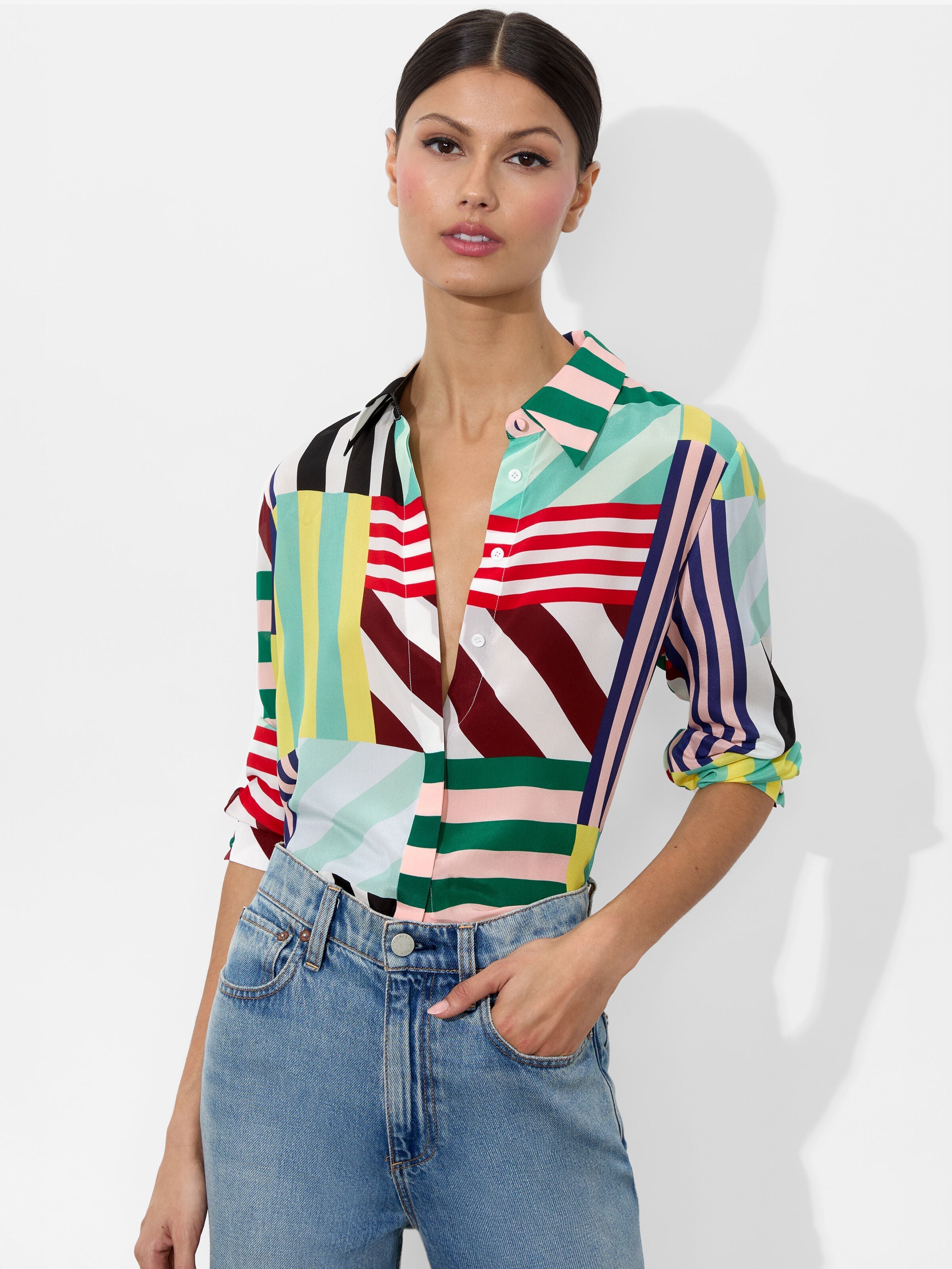 WILLA SILK BLOUSE-ALICE + OLIVIA