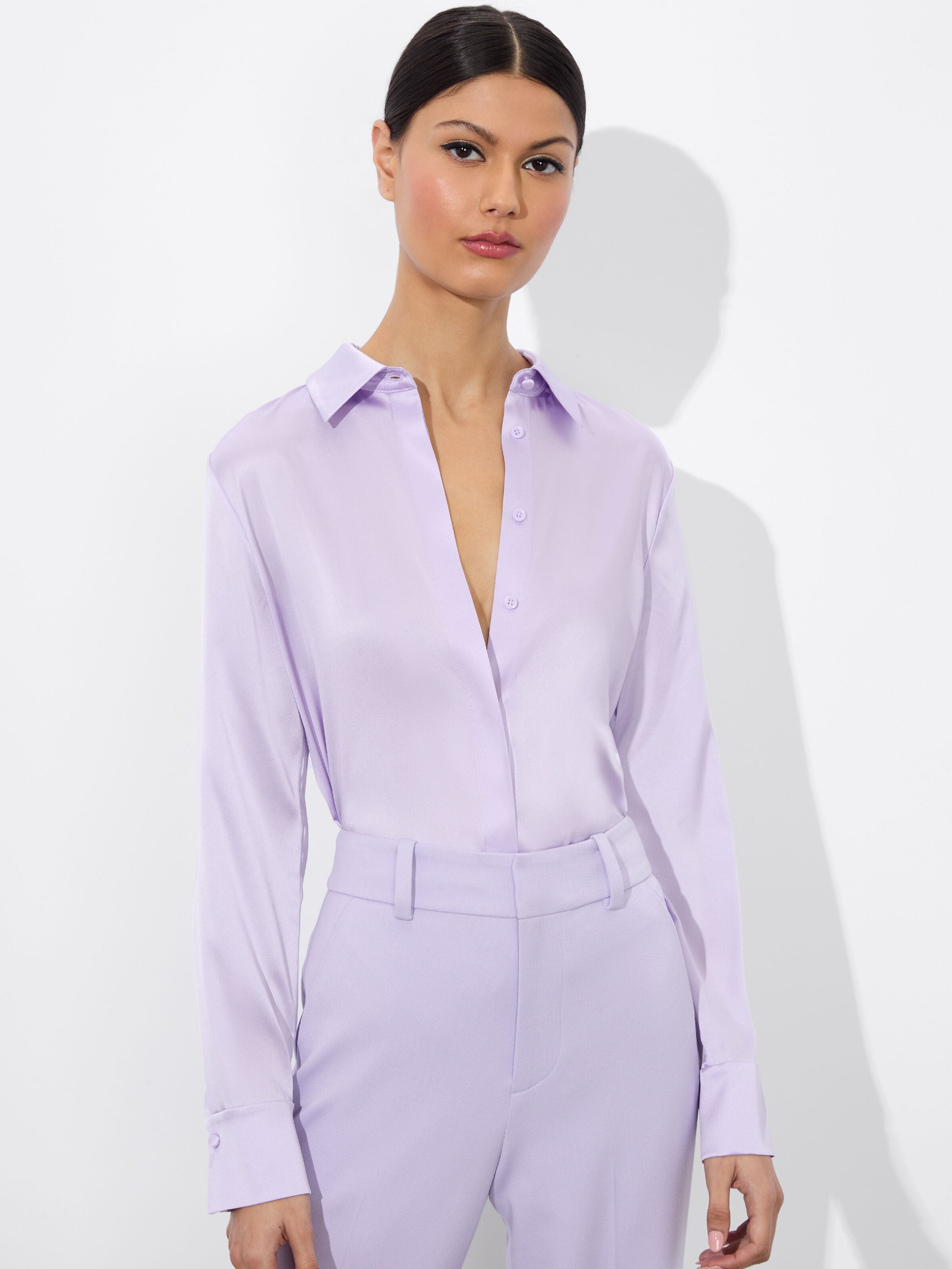 BRADY SILK BLOUSE-ALICE + OLIVIA
