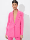DENNY BOYFRIEND BLAZER-WILD PINK-ALICE + OLIVIA