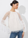 DELIA RUFFLED TUNIC TOP-ALICE + OLIVIA