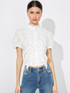 GERALDINE LACE TOP-ALICE + OLIVIA