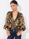 BETSIE RUFFLED BLOUSE-ALICE + OLIVIA