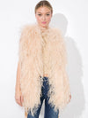 CHANDA OVERSIZED FEATHER VEST-ALICE + OLIVIA