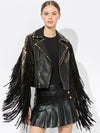 CODY FRINGE LEATHER JACKET-ALICE + OLIVIA