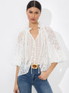 NORAH EYELET BLOUSE-ALICE + OLIVIA