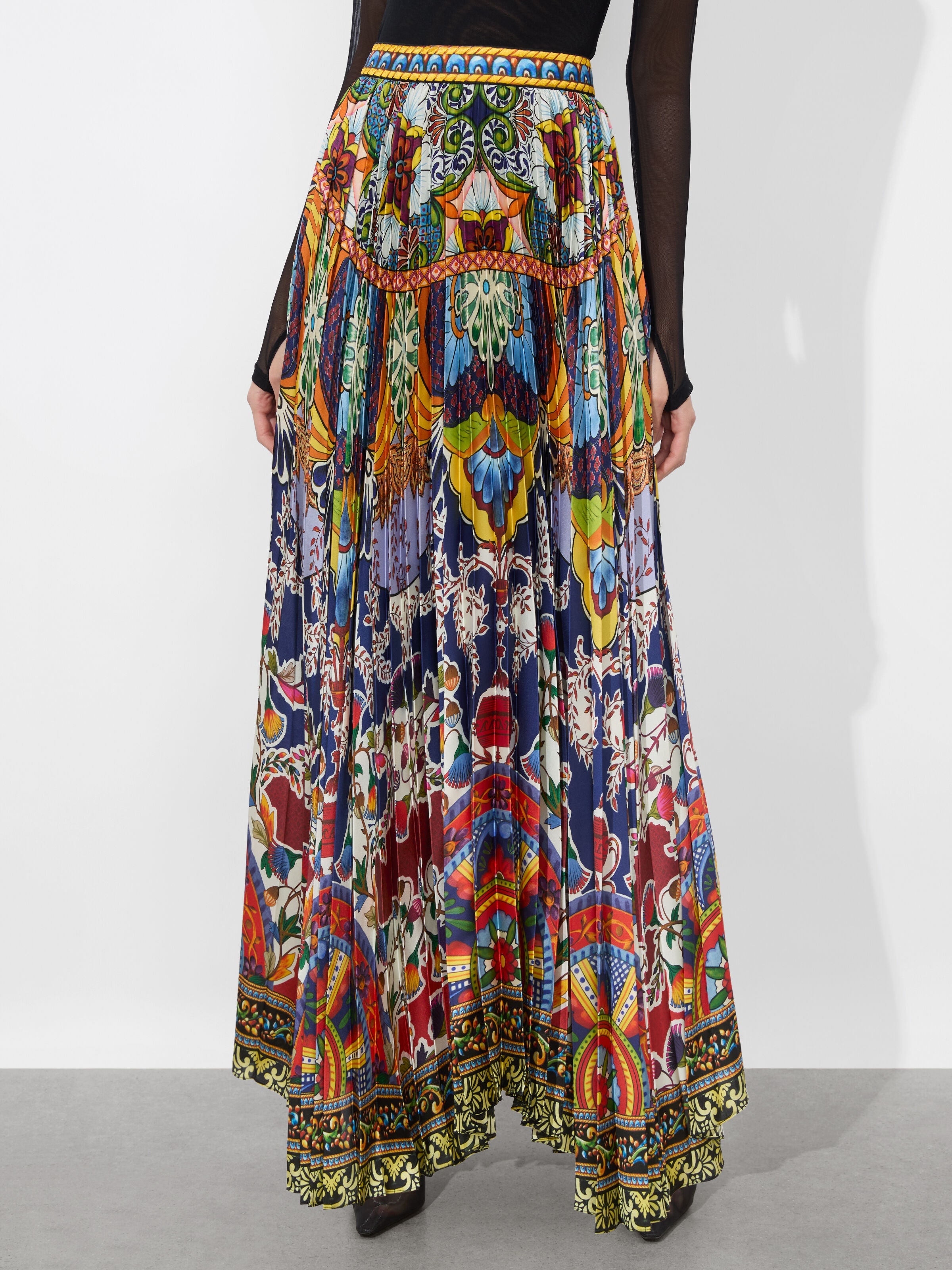 KATZ PLEATED MAXI SKIRT