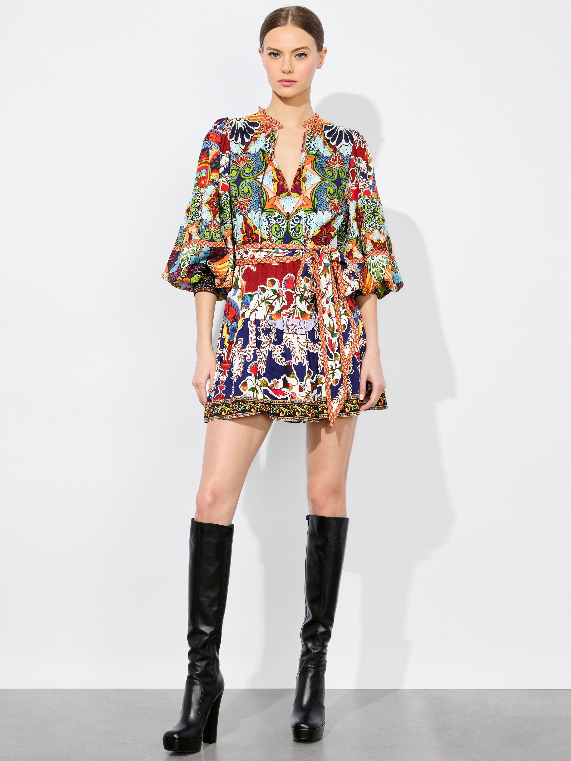 SADIE MINI SHIRT DRESS-ALICE + OLIVIA