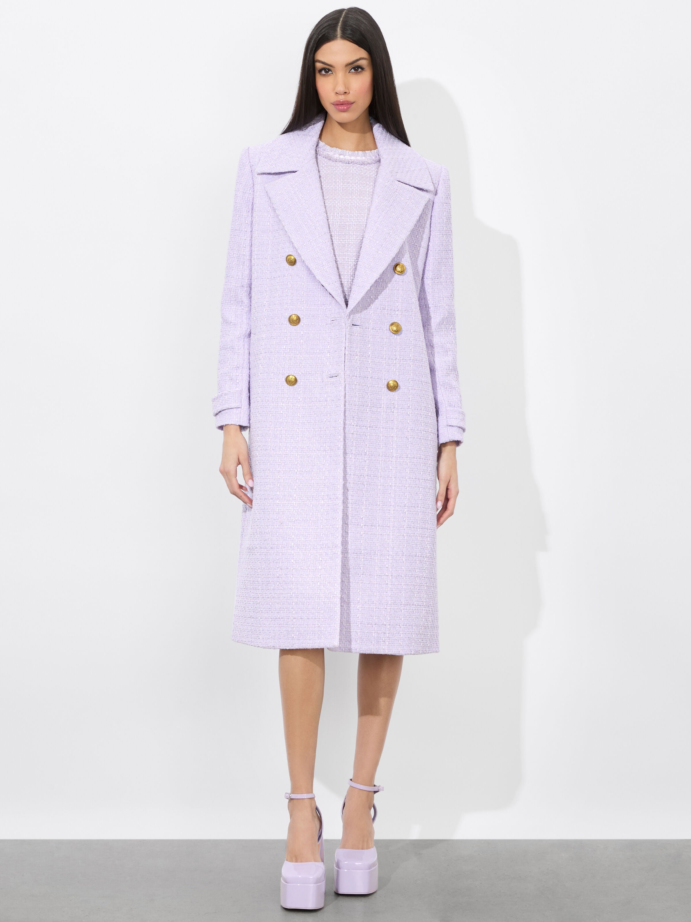 NICHOLAS DOUBLE BREASTED COAT-ALICE + OLIVIA