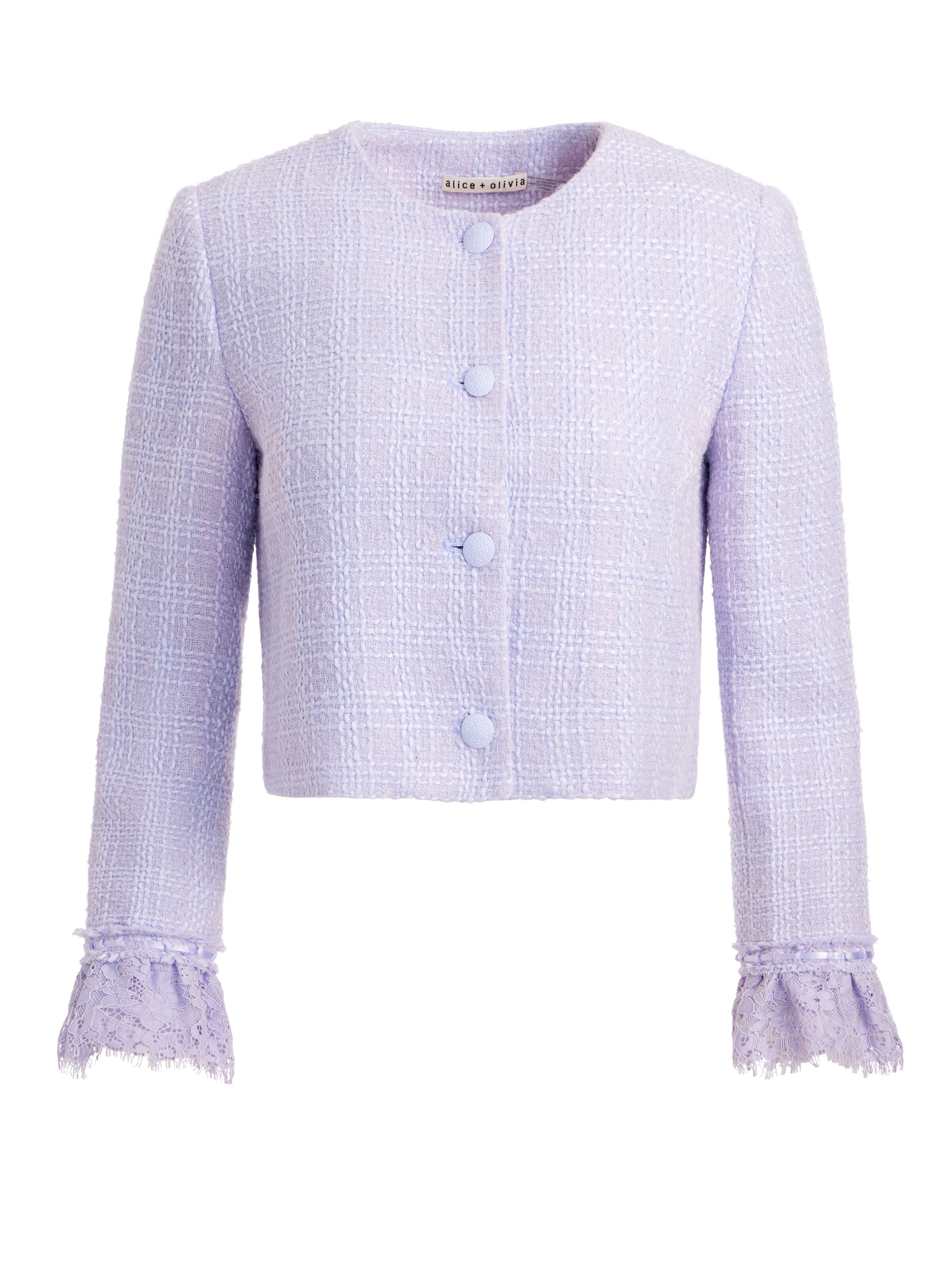 MILLIE RUFFLE SLV BOX JACKET-ALICE + OLIVIA