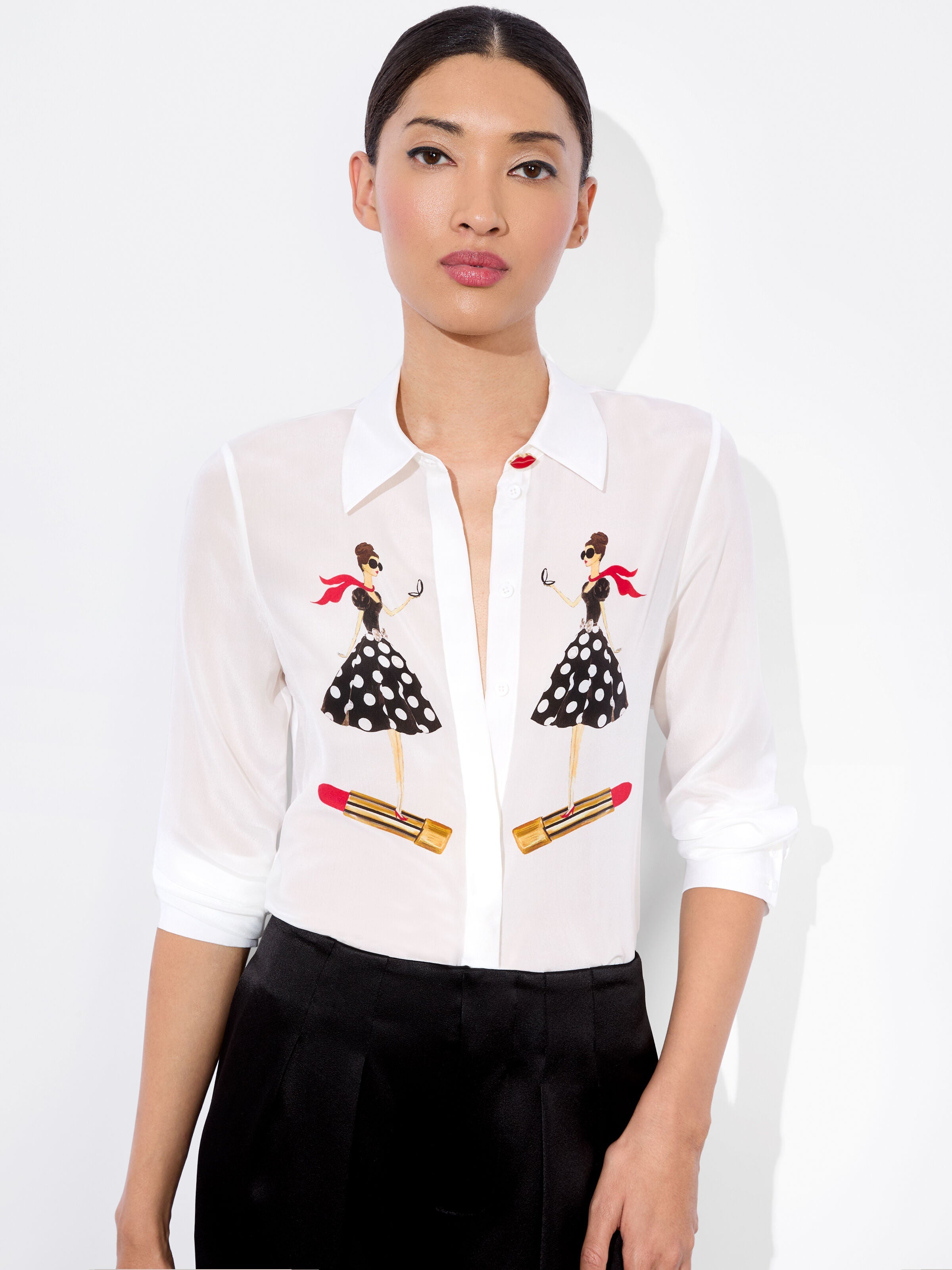 WILLA SILK BLOUSE-ALICE + OLIVIA