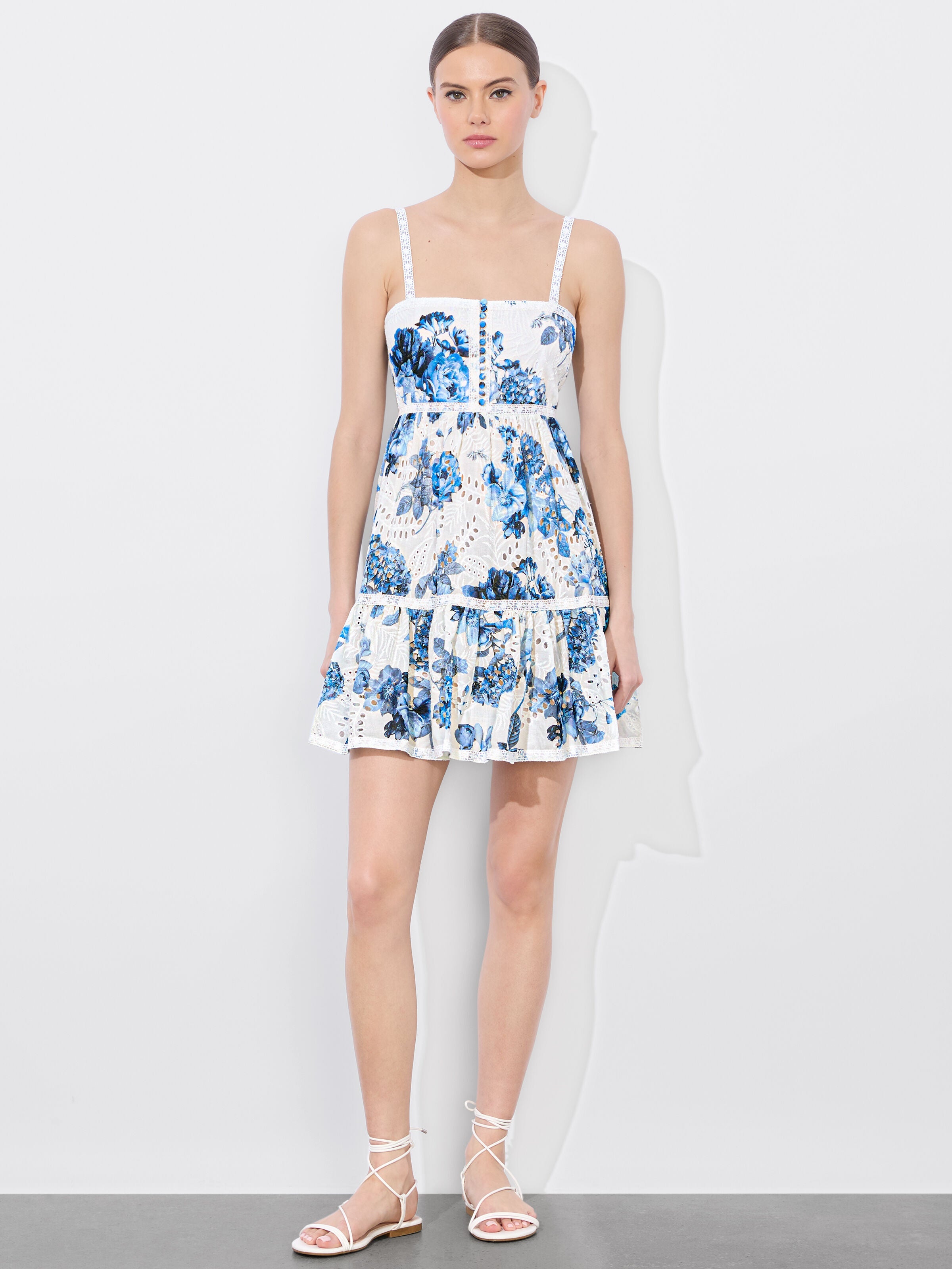 FALLON BABYDOLL MINI DRESS-ALICE + OLIVIA