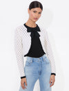 DANNIE SHRUG BOW CARDIGAN-ALICE + OLIVIA