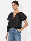 THALIA BUTTON DOWN BLOUSE-ALICE + OLIVIA