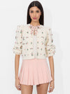 KITTY BOW CARDIGAN-ALICE + OLIVIA